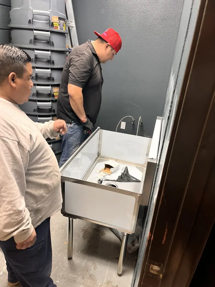 Commercial plumbing and sink installation in Elroy